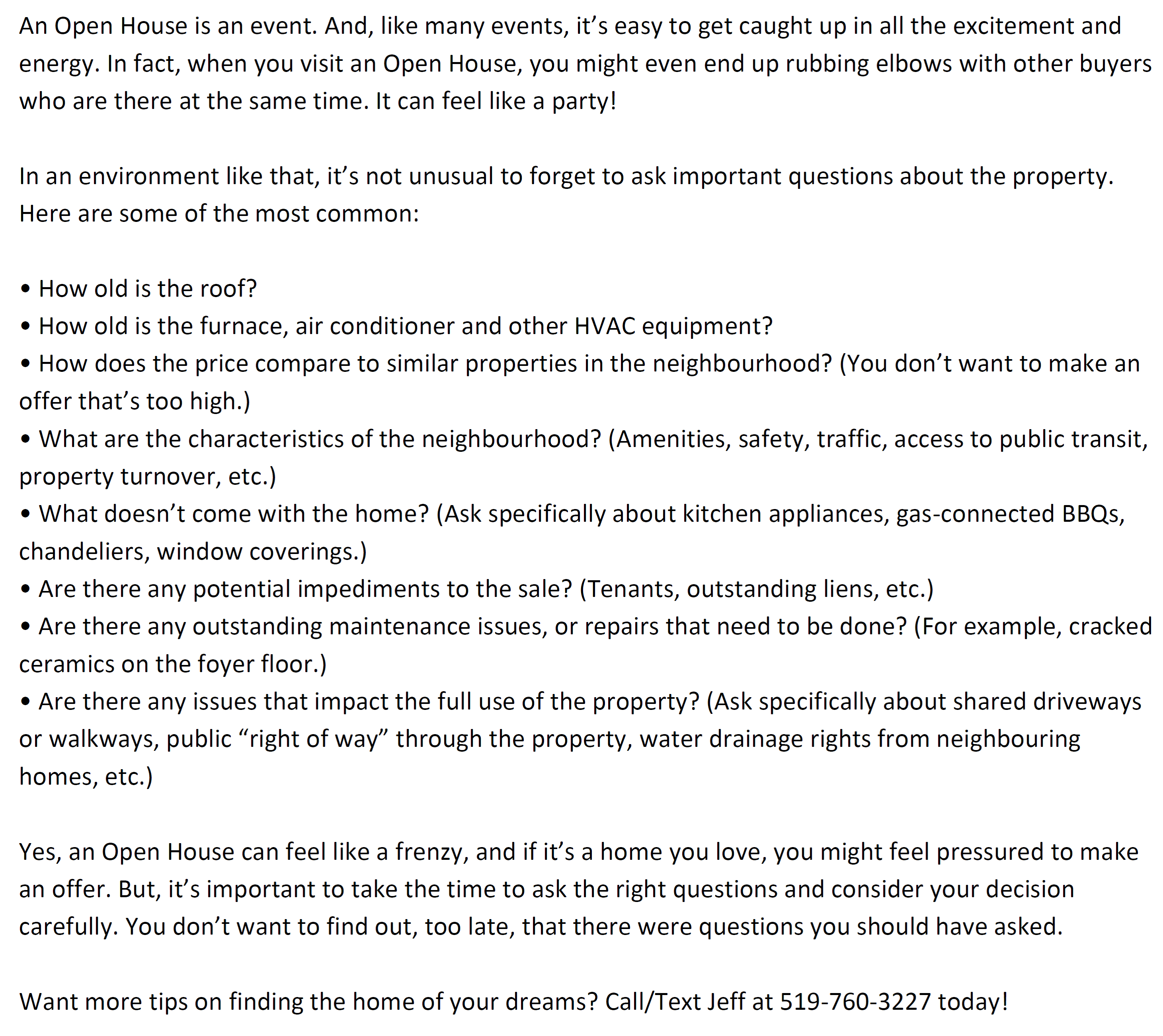 Open House Questions Blog Graphic Jeff MoisanJeff Moisan